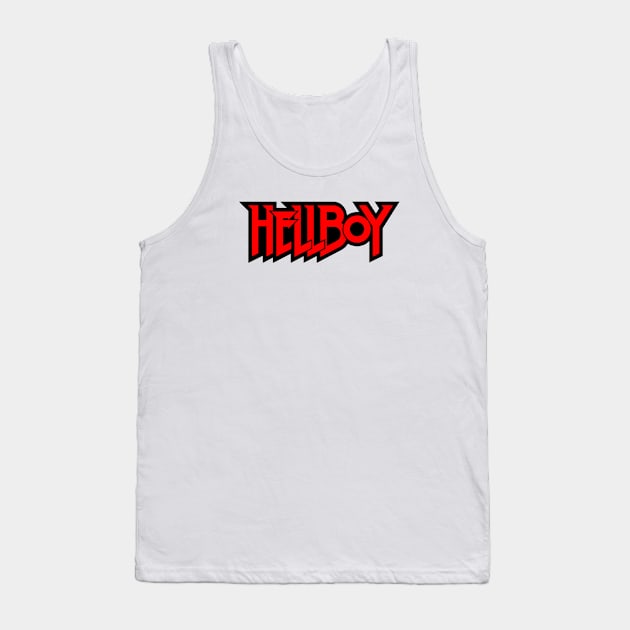 HELLBOY - letters red Tank Top by ROBZILLA